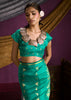 Sea Green Banarasi Satin Silk Saree
