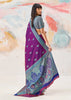 Sparkling Purple Woven Kanjivaram Silk Saree
