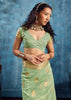 Fair Green Woven Paithani Tissue Silk Saree