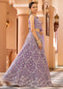 Lavender Embroidered Net Lehenga