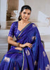Royal Blue Banarasi Satin Silk Saree