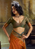 Jaffa Orange Woven Banarasi Silk Saree
