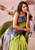 Glow Green Woven Tissue Silk Saree