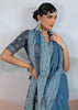 Azure Blue Woven Cotton Saree