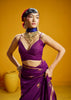 Magenta Purple Woven Munga Cotton Silk Saree