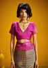 Green And Pink Banarasi Silk Saree