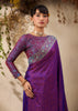 Deep Purple Woven Kanjivaram Silk Saree