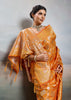 Jaffa Orange Woven Banarasi Silk Saree