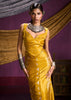 Blazing Yellow Banarasi Satin Silk Saree