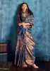 Victoria Blue Banarasi Silk Saree
