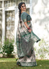 Frosty Green Woven Banarasi Silk Saree