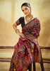 Black Woven Cotton Kashmiri Jamewar Saree