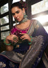 “Exclusive Offer” : Estate Blue Woven Embroidered Banarasi Silk Saree