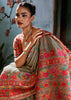 Grey Woven Cotton Kashmiri Jamewar Saree