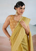 Aurora Yellow Woven Cotton Saree