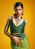 Pista Green Woven Banarasi Silk Saree
