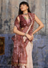 Coffee Brown Printed Cotton Silk Saree