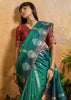 Arcadia Green Woven Banarasi Silk Saree