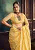 Yellow Woven Munga Cotton Silk Saree