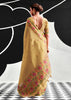 Safari Beige Woven Tissue Silk Saree