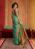 Green Purple Woven Banarasi Silk Saree