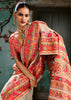 Creamy White Woven Cotton Kashmiri Jamewar Saree