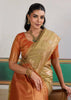 Khadi Beige Woven Tussar Silk Saree