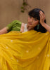 Vibrant Yellow Woven Cotton Silk Saree