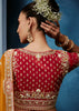 Sunshine Orange Embroidered Designer Tissue Saree