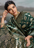 Bottle Green Woven Banarasi Silk Saree