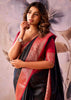 Red And Black Woven Tissue Silk Saree