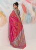 Flamingo Pink Woven Kanjivaram Silk Saree