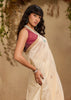 Snow White Woven Cotton Silk Saree
