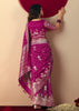 Orchid Purple Woven Banarasi Silk Saree