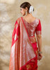Bridal Red Woven Banarasi Silk Saree
