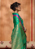 Medium Green Woven Banarasi Silk Saree