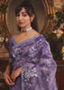 Lilac Mist Tissue Organza Designer Saree