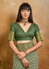 Heena Green Printed Patola Silk Saree