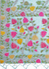 Aruba Blue Woven Linen Cotton Silk Saree