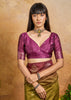 Mehndi Green Woven Banarasi Silk Saree
