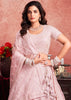 Baby Pink Net Embroidered Bridal Lehenga