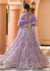 Lavender Embroidered Net Lehenga