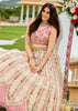 Pristine White Tissue Embroidered Wedding Lehenga