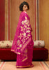 Princess Pink Woven Cotton Silk Saree