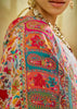 White Woven Cotton Kashmiri Jamewar Saree