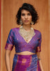 Shades Of Purple Woven Banarasi Silk Saree