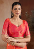 Sunrise Orange Woven Banarasi Silk Saree