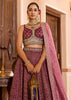 Dry Pink Rose Tissue Silk Embroidered Lehenga