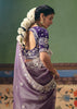 Mauve Purple Embroidered Designer Saree