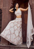 Pearl White Embroidered Net Lehenga